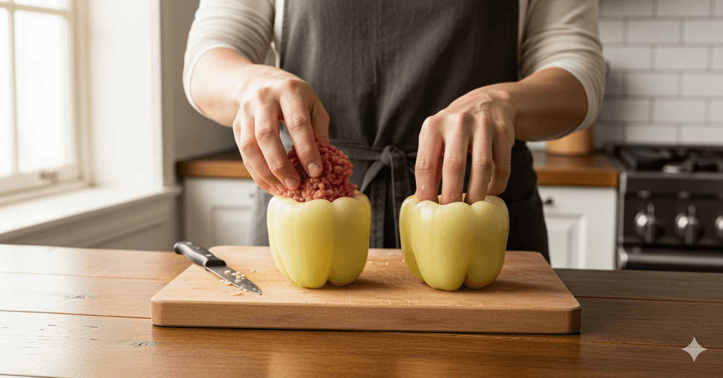 Plnenie paprík