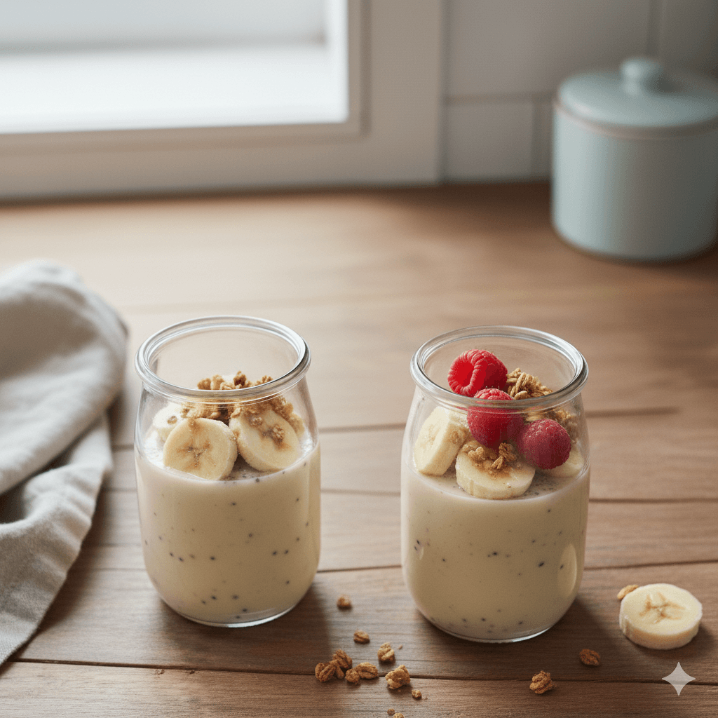 nahlad chia puding s bananom